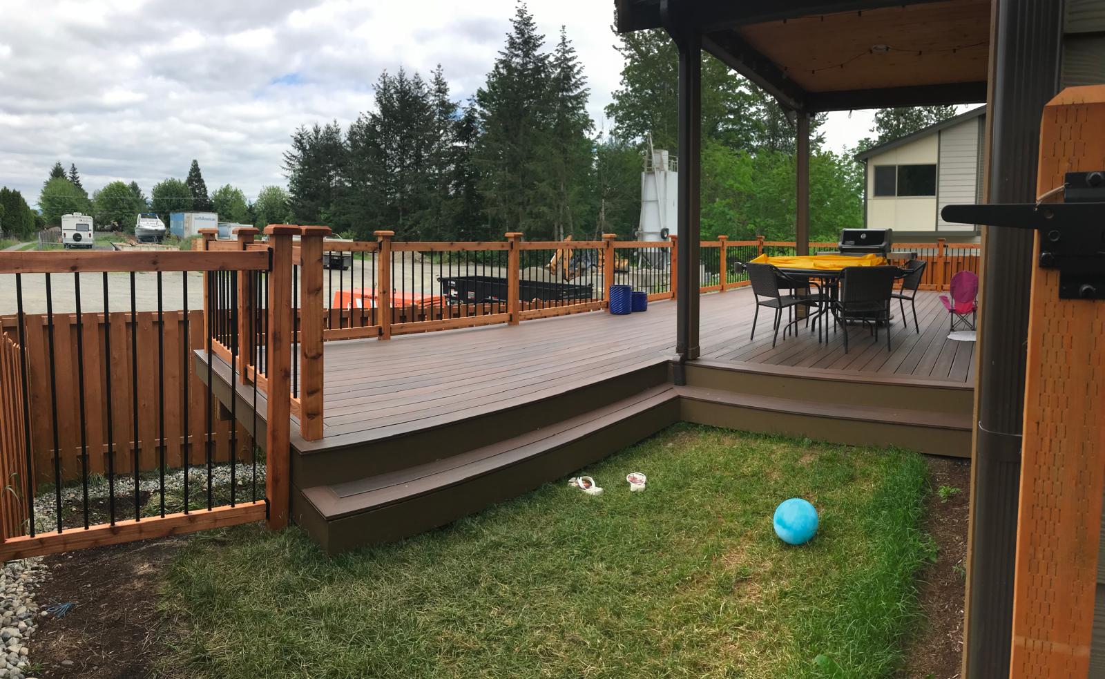 Bathroom renovation with new tile floor and vanity